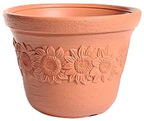 PROSPERPLAST Květináč dekorativní SUNNY 1 35, výška 27 cm, cihlová
