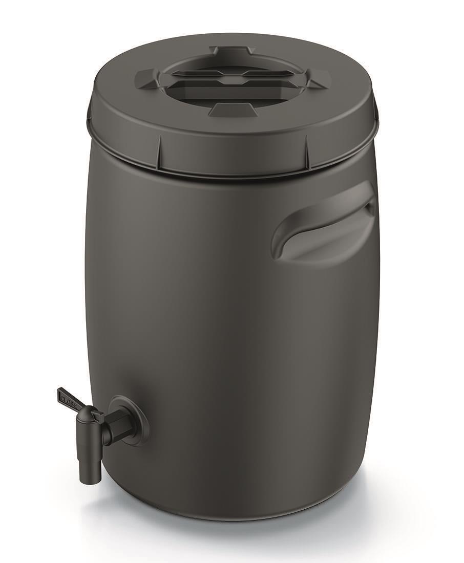 PROSPERPLAST Kompostér na výrobu ECO hnojiva COMBIOLIQ, objem 25 l, černý