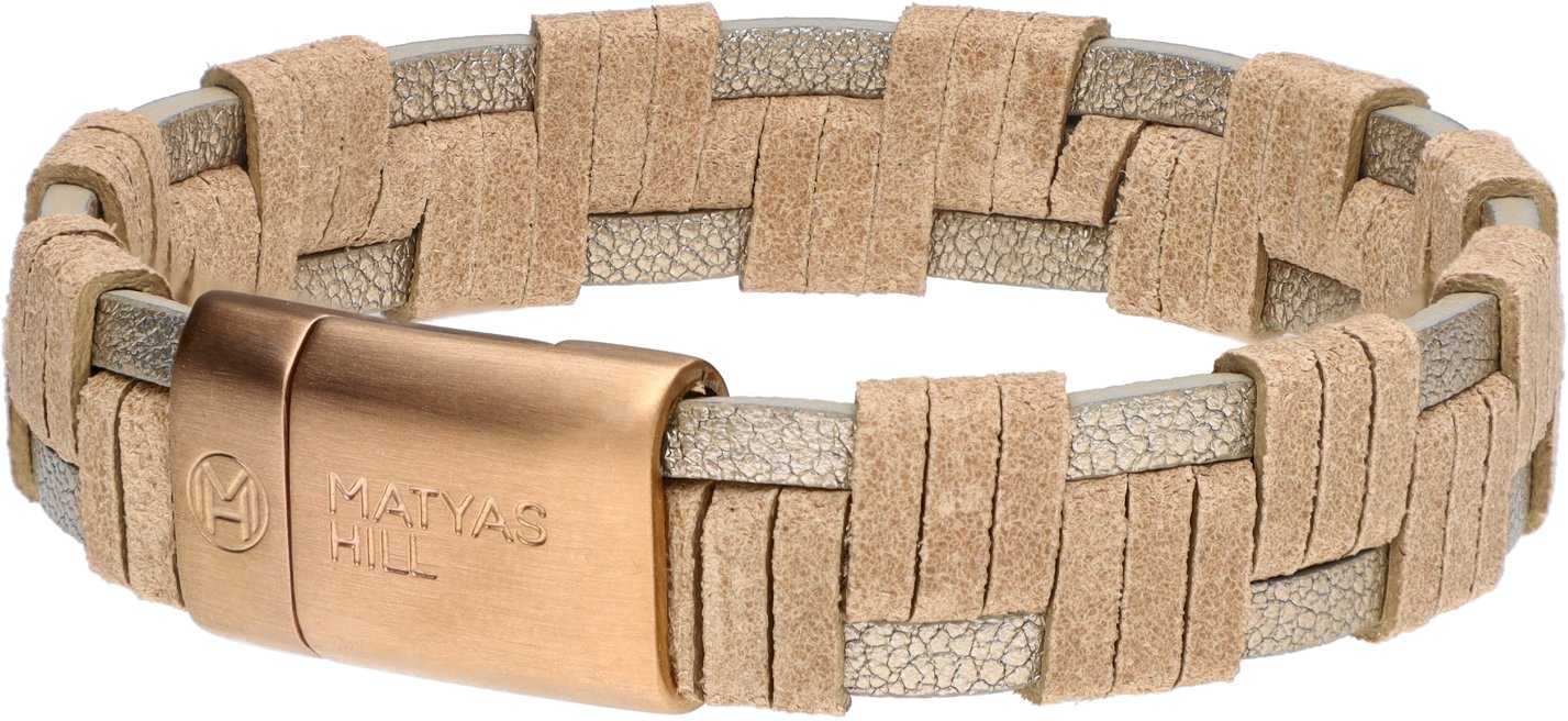 Matyas Hill Dámský kožený náramek 18,5 cm inspire skin