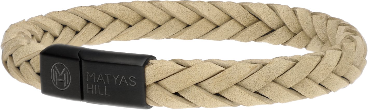 Matyas Hill Pánský kožený náramek 21 cm ultimate stone