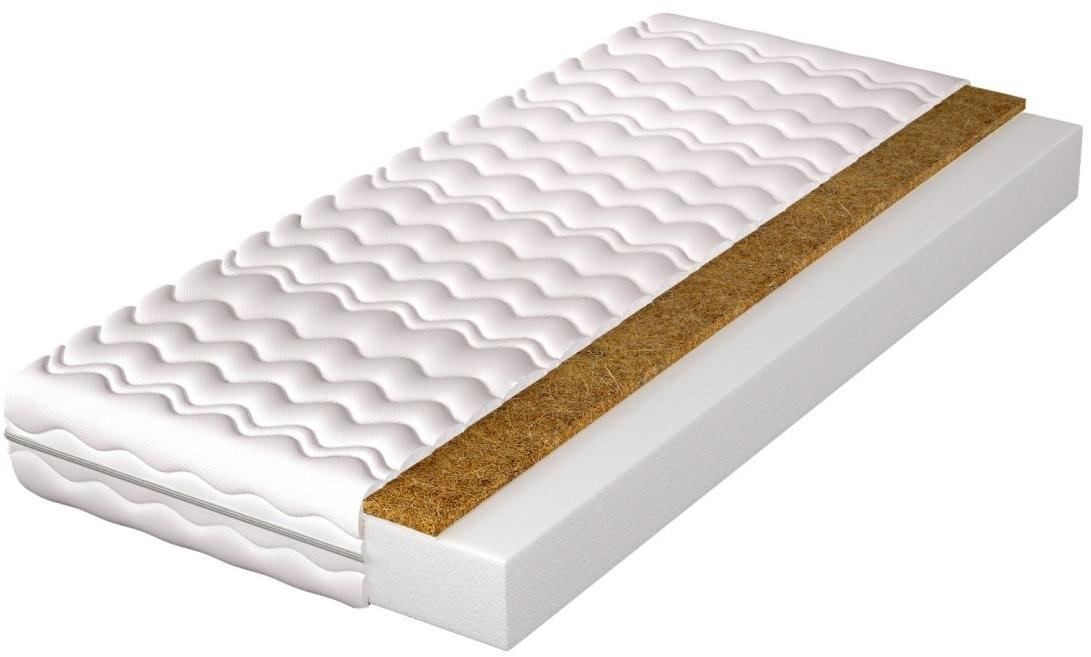 Nejlevnější nábytek Pěnová matrace Bishop 15 tuhost H2, 70 × 200 cm