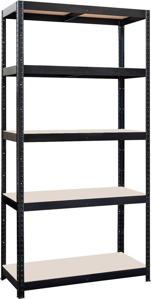 Regál M.A.T. Group 180 × 90 × 45 cm, 5 polic, černá