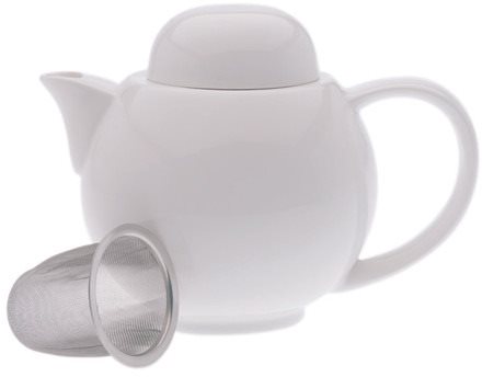 Maxwell & Williams Konvice na čaj 6 šálků se sítkem WHITE BASICS 1 l