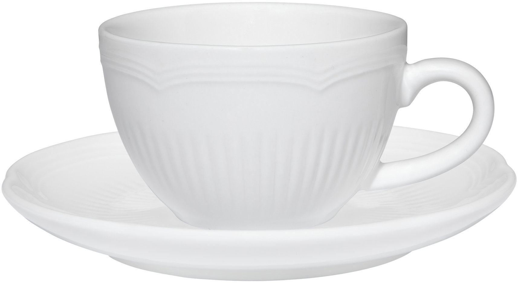 Maxwell & Williams WHITE BASICS Set espresso šálků s podšálky 80 ml 4 ks
