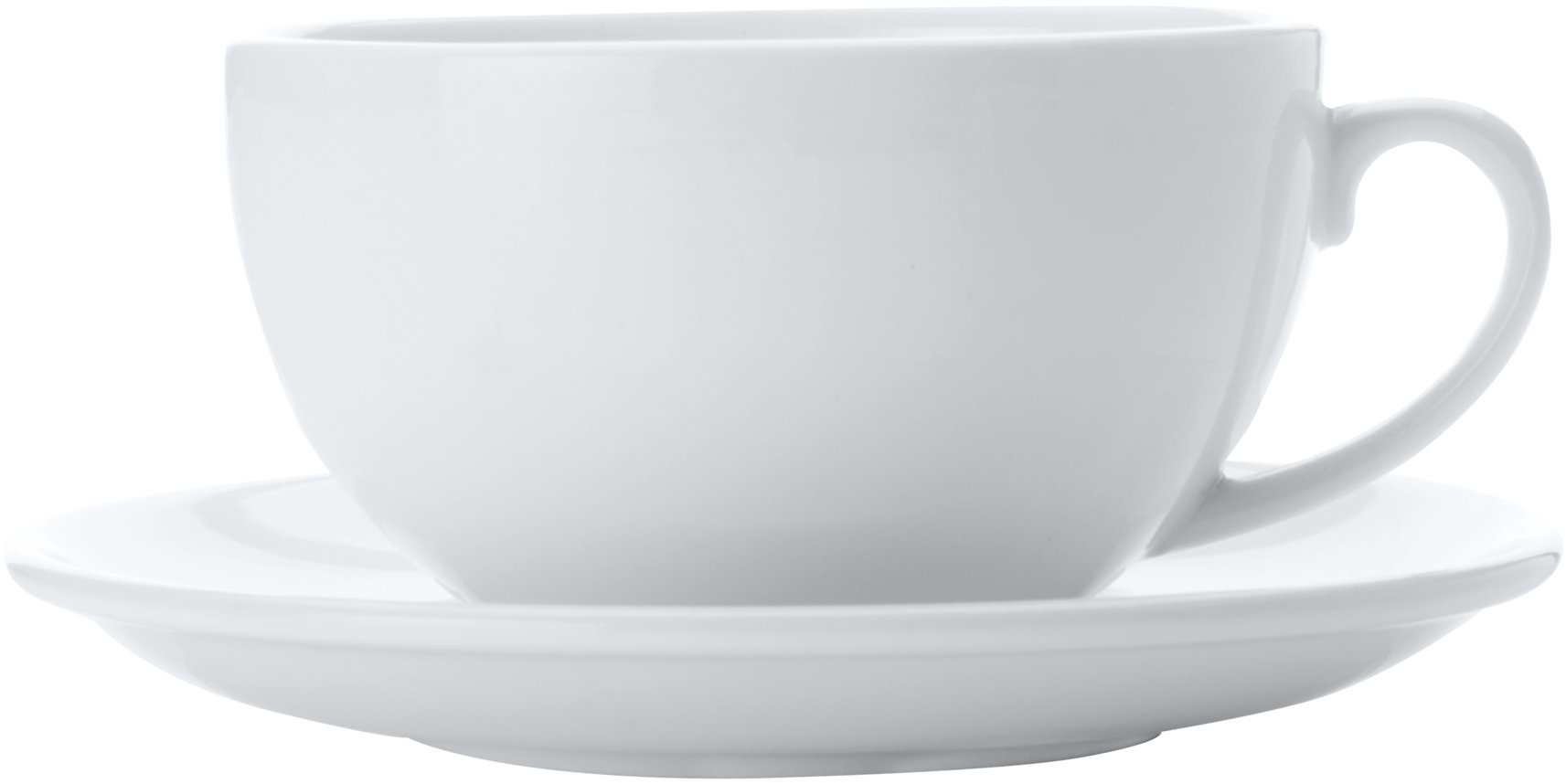 Maxwell & Williams WHITE BASICS Set jumbo šálků s podšálky 2 ks