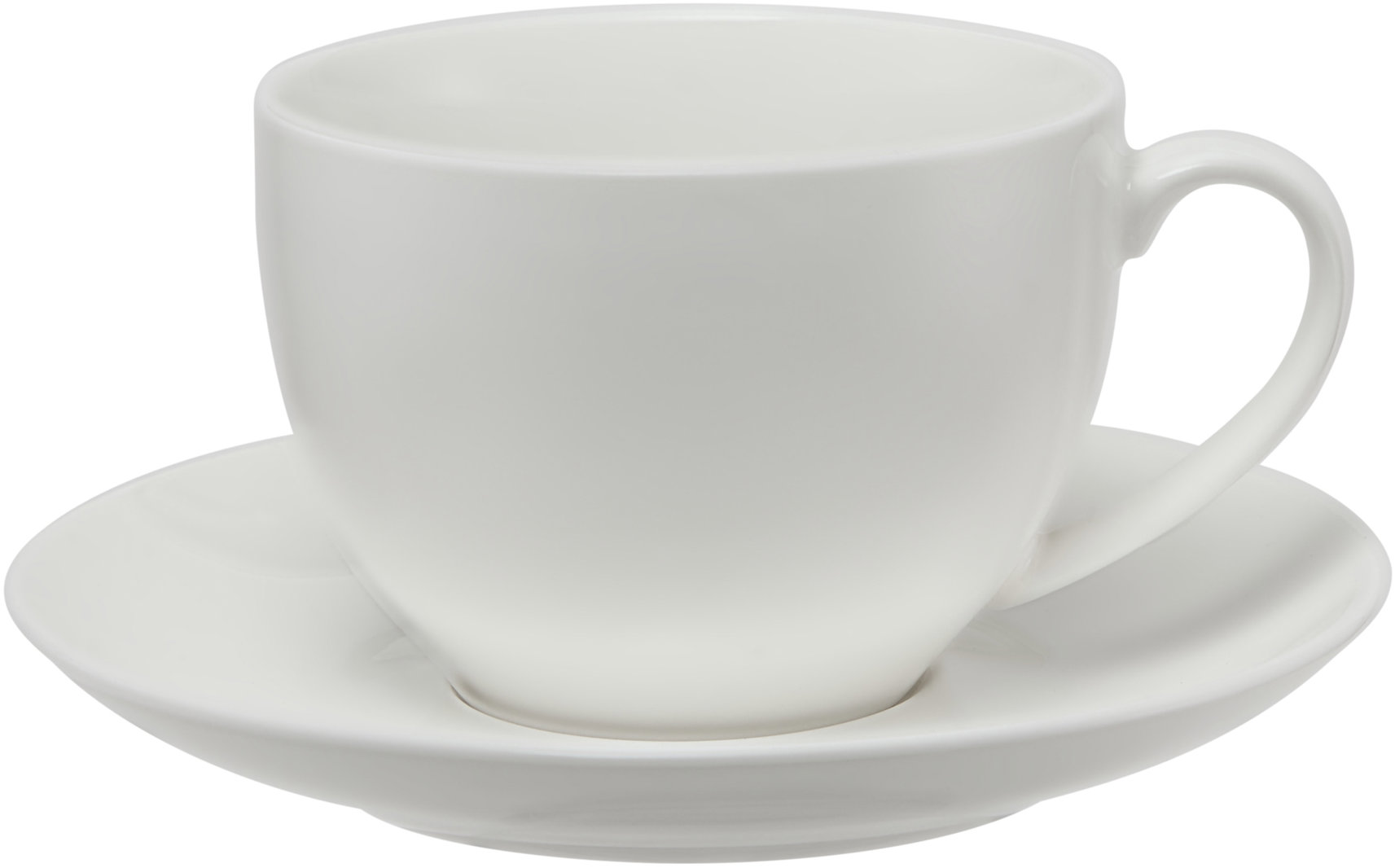 Maxwell & Williams WHITE BASICS COUPE Set šálků s podšálky 260 ml 4 ks