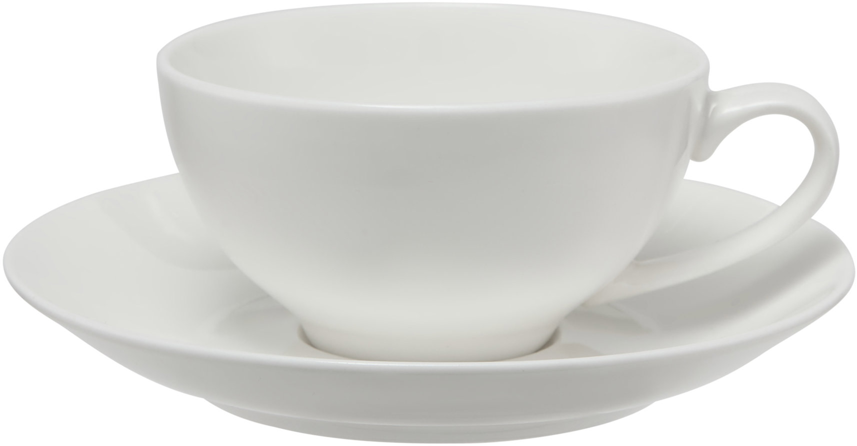 Maxwell & Williams WHITE BASICS COUPE Set šálků s podšálky 200 ml 4 ks