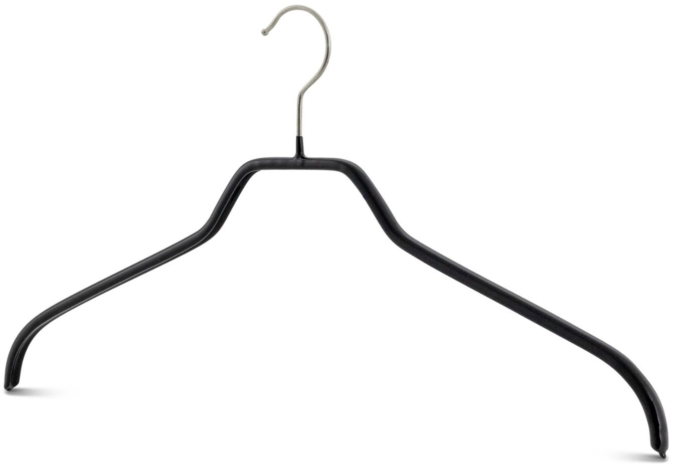 MAWA Kovové protiskluzové ergonomické ramínko Silhouette 45 cm, 10 ks