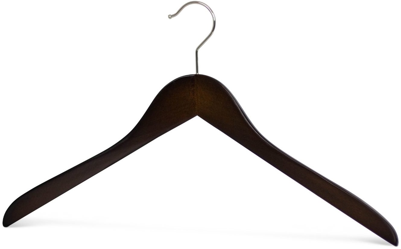 MAWA Dřevěné ergonomické ramínko Business, přírodní ořech