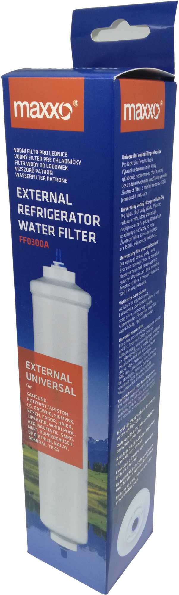 MAXXO FF0300A Náhradní vodní filtr pro chladničky UNI externí