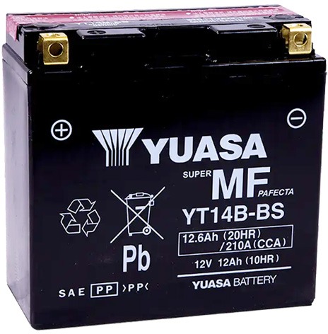 YUASA YT14B-BS, 12V,  12Ah