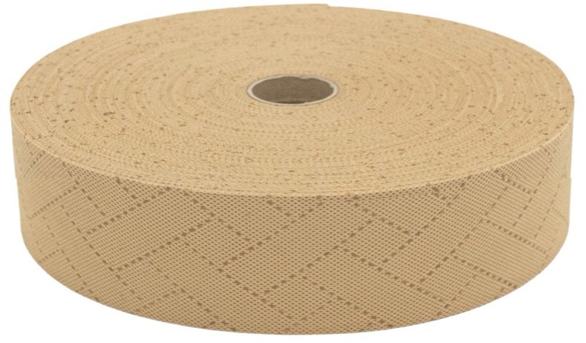 MyBestHome Stínící krycí páska pro 3D plot 4,7 cm × 33 m PREMIUM, ratanový vzor, béžová