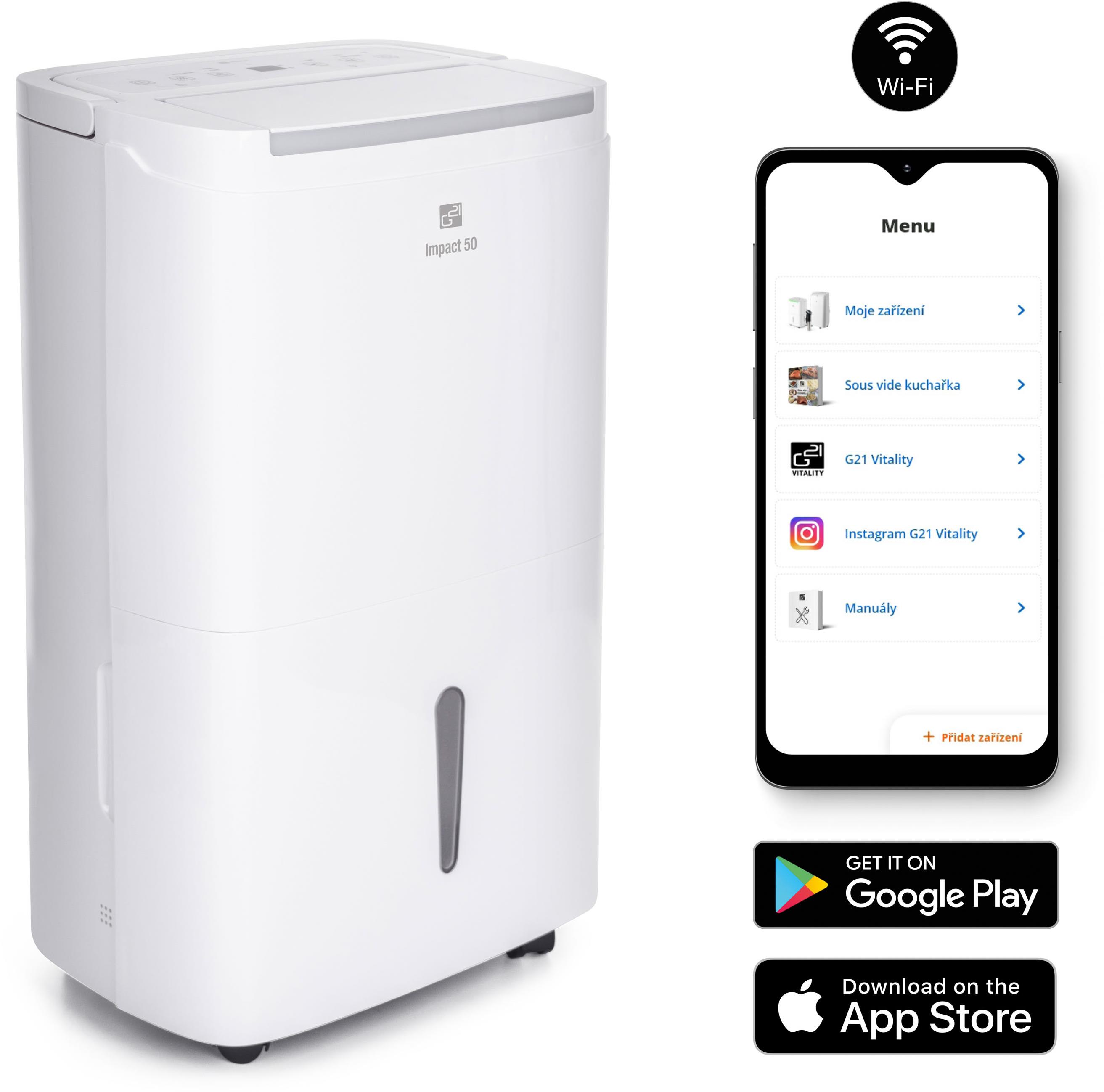 G21 Impact 50, kapacita 50l/24h, WiFi