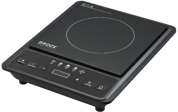 Brock Elektrický indukční vařič, 1 plotýnka 25 cm, 2000 W, digitální, černý