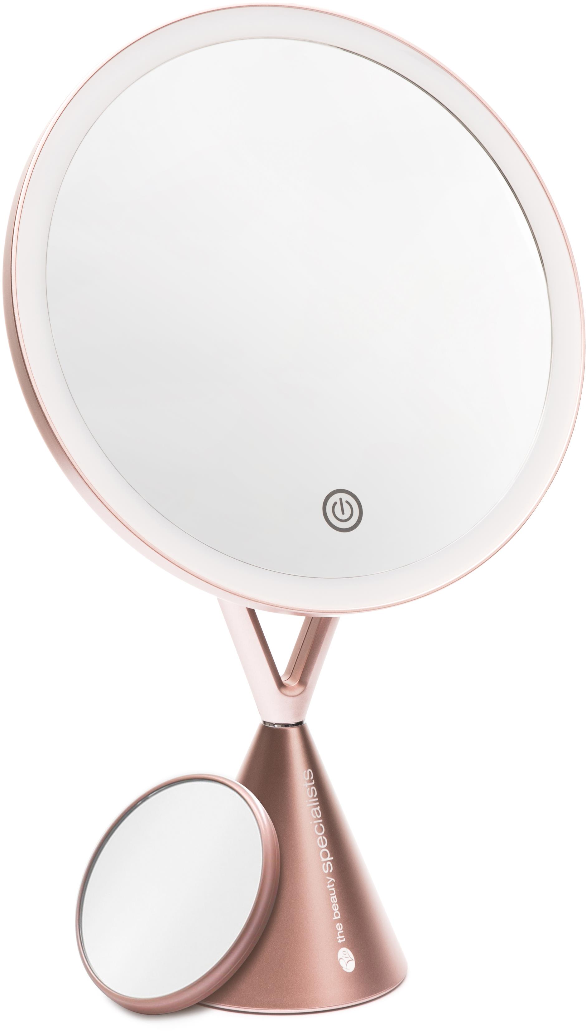RIO Illuminated Makeup Mirror with 1× and 5× magnification