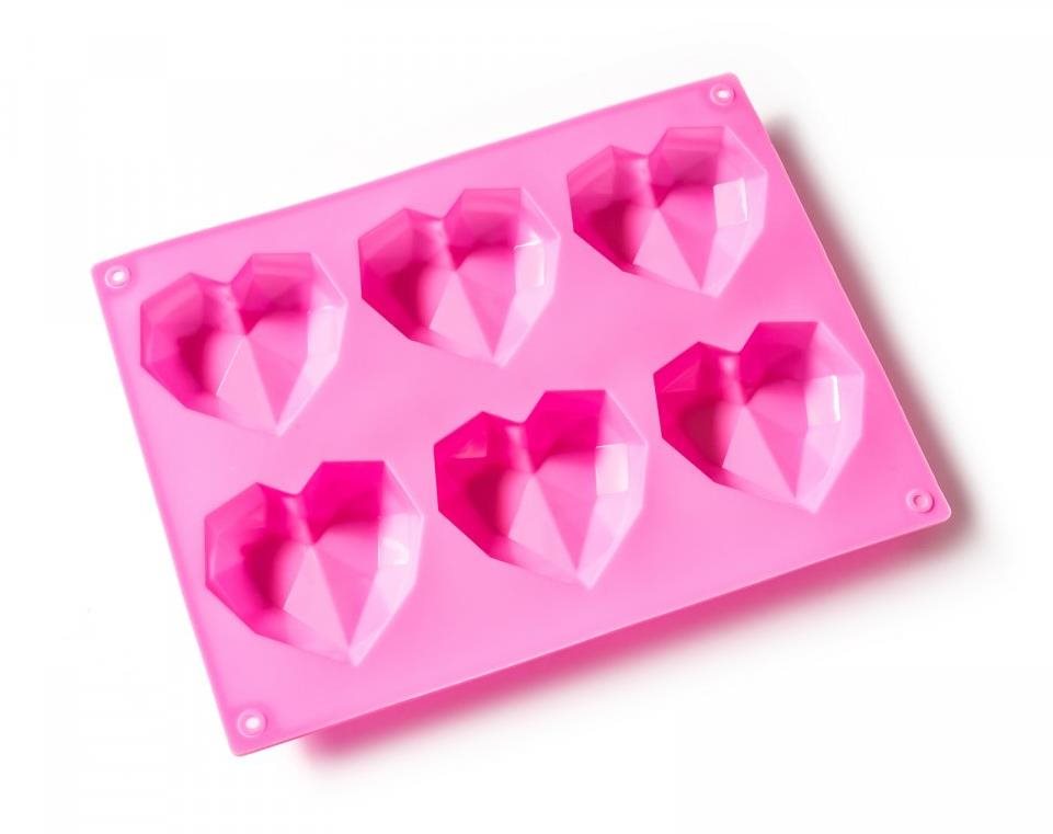 Alum Forma na muffiny ve tvaru srdíček 3D Hearts