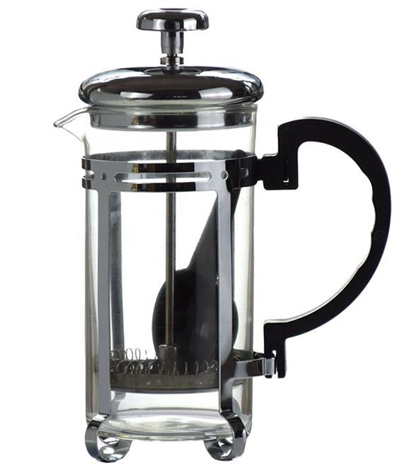 Ecocoffee French press, 0,6 l, stříbrný