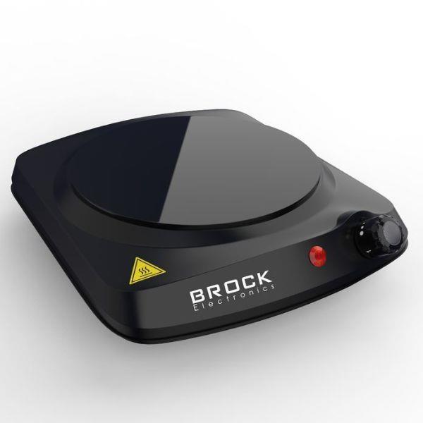 Brock Elektrický sklokeramický vařič, 1 plotýnka 18 cm, 1200 W, černý