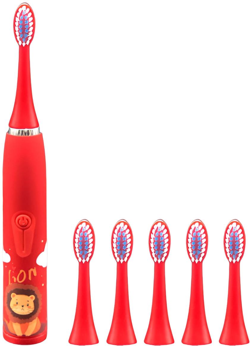 For Kids Dětský elektrický kartáček na zuby s nástavci Lev