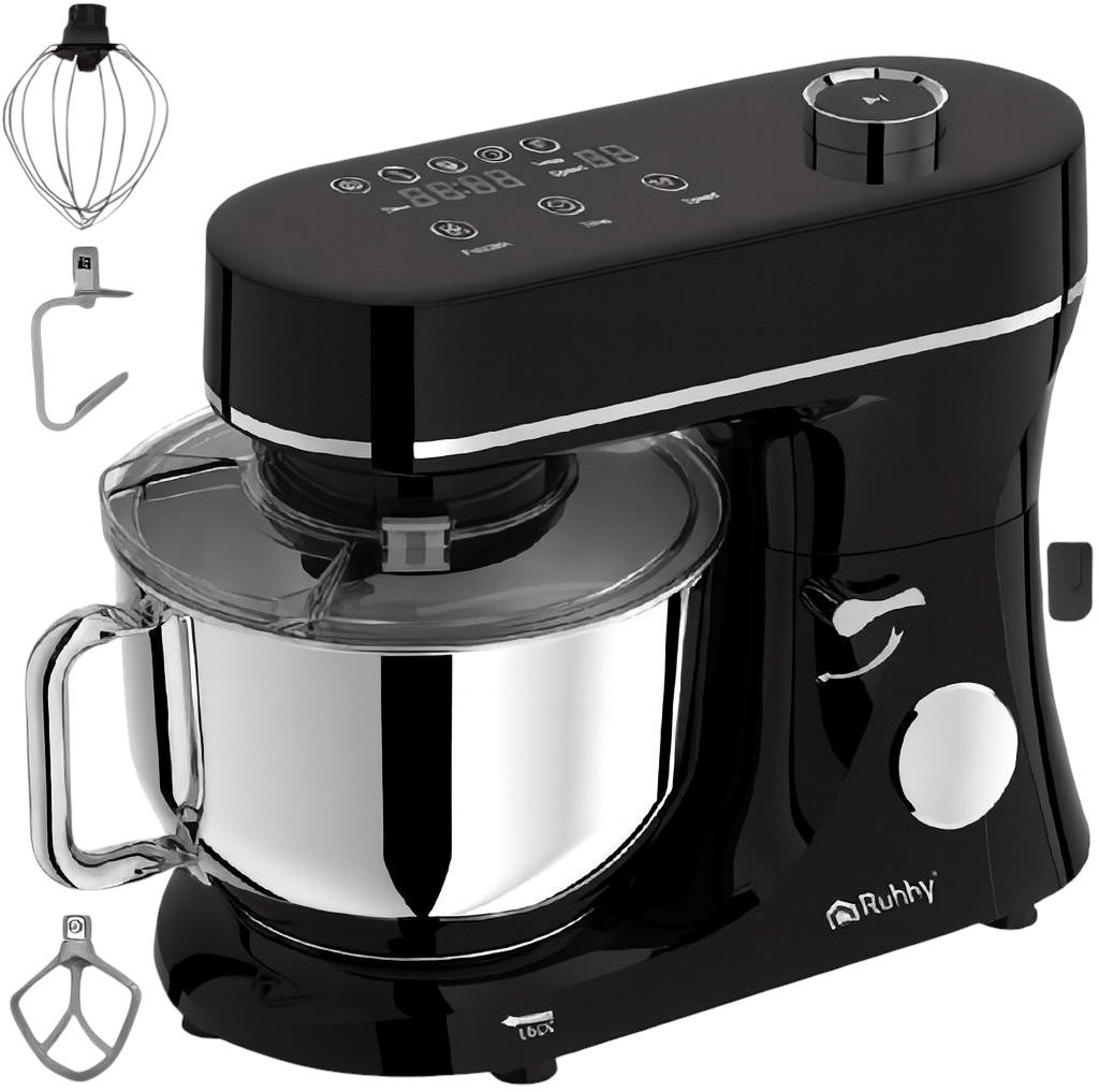 Ruhhy 25726 Kuchyňský robot 6,2 L, 2000 W, s funkcí ohřevu, černý