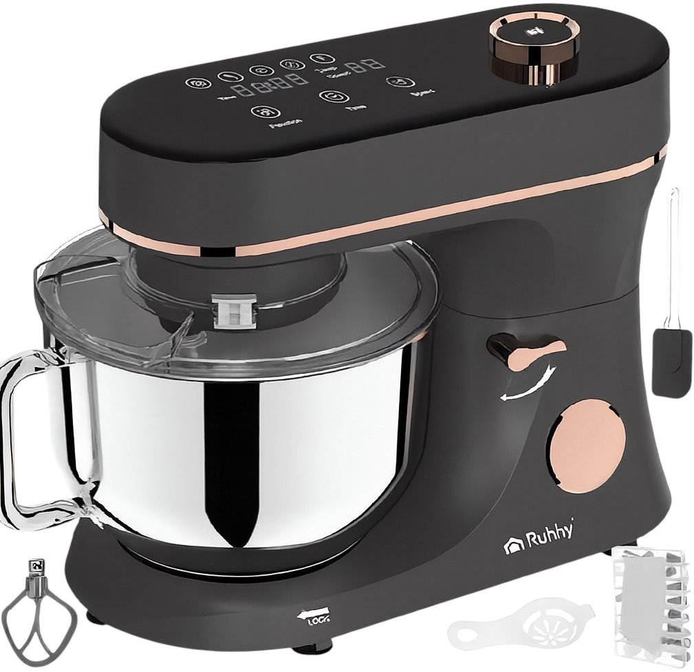 Ruhhy 25727 Kuchyňský robot 6,2 L, 2000 W, s funkcí ohřevu, černý