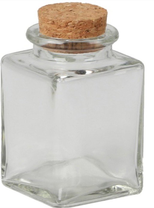 DOCHTMANN Skleněná láhev s korkovým víčkem 80 ml
