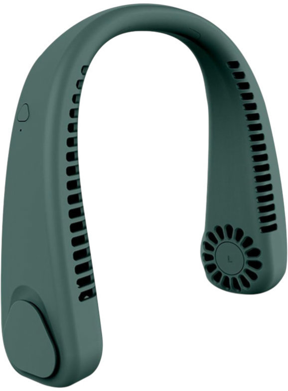 RealG RC-K-1067 Přenosný mini ventilátor na krk, zelený