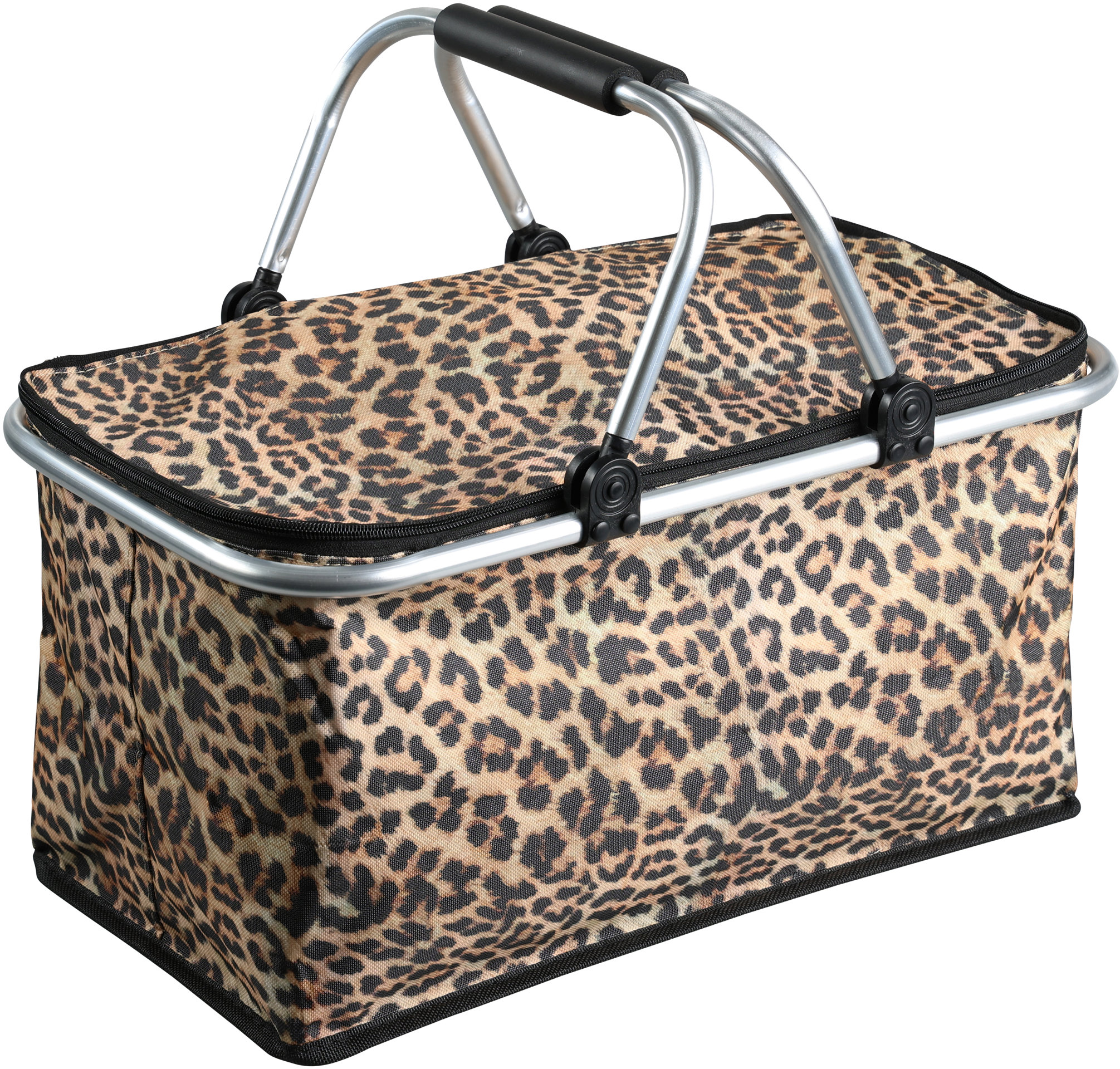KESPER Termokošík skládací nákupní, piknikový motiv leopard 50 × 29 × 25 cm