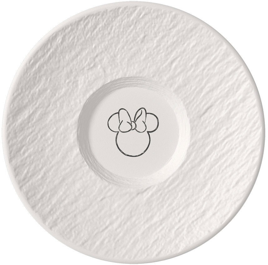 Villeroy & Boch Podšálek na kávu z kolekce Manufacture Rock Blanc – Mickey Mouse 15,4 cm