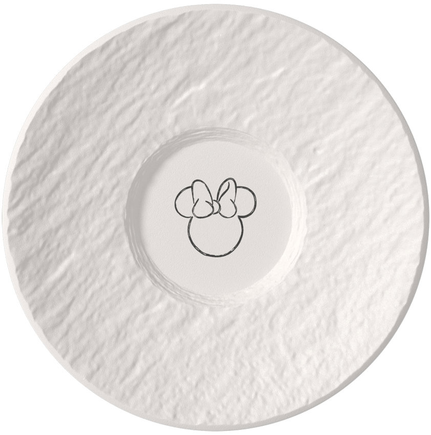 Villeroy & Boch Podšálek na espresso z kolekce Manufacture Rock Blanc – Mickey Mouse 12,1 cm