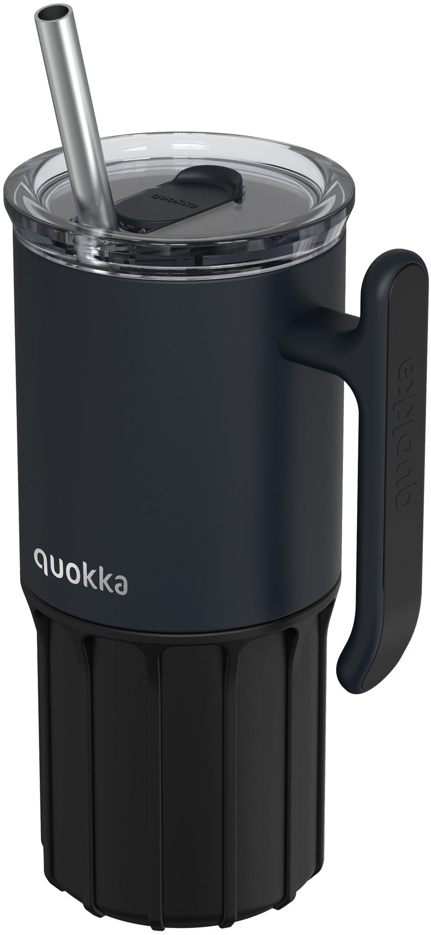 Quokka Umi s brčkem 720 ml, černý