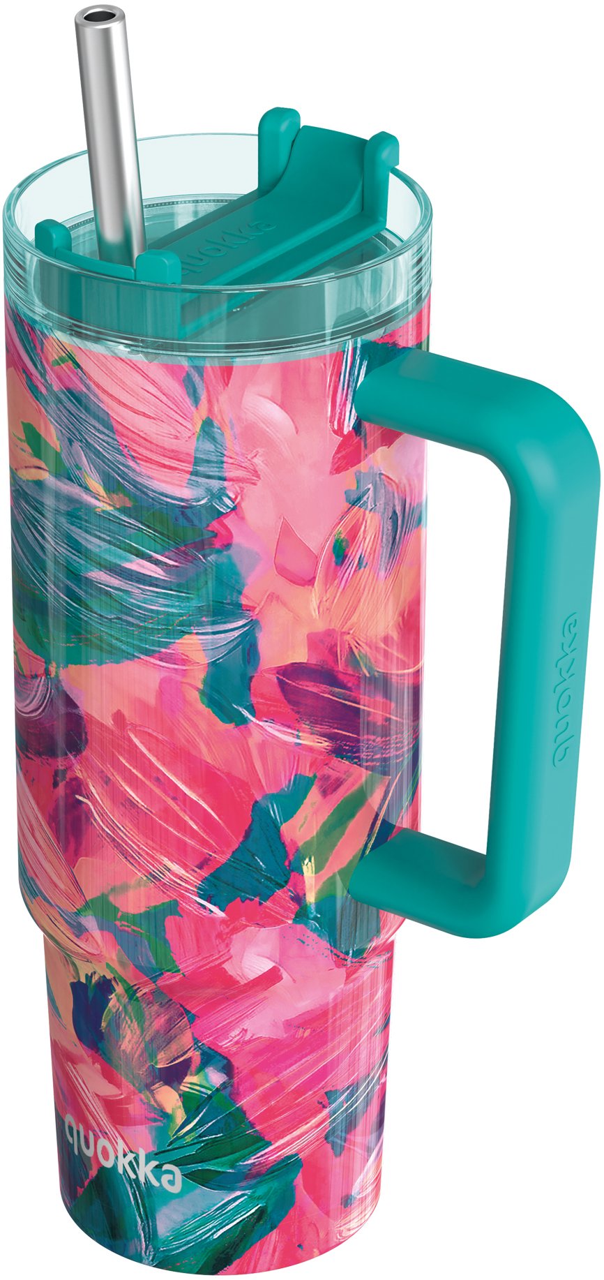 Quokka Termohrnek Vibe s brčkem, 880 ml, oil patals