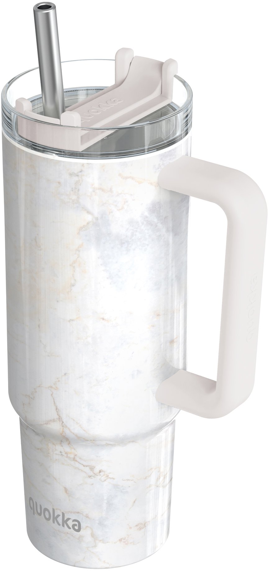Quokka Termohrnek Vibe s brčkem, 880 ml, marble