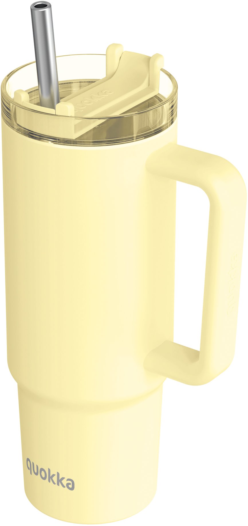 Quokka Termohrnek Vibe s brčkem, 880 ml, světle žlutý