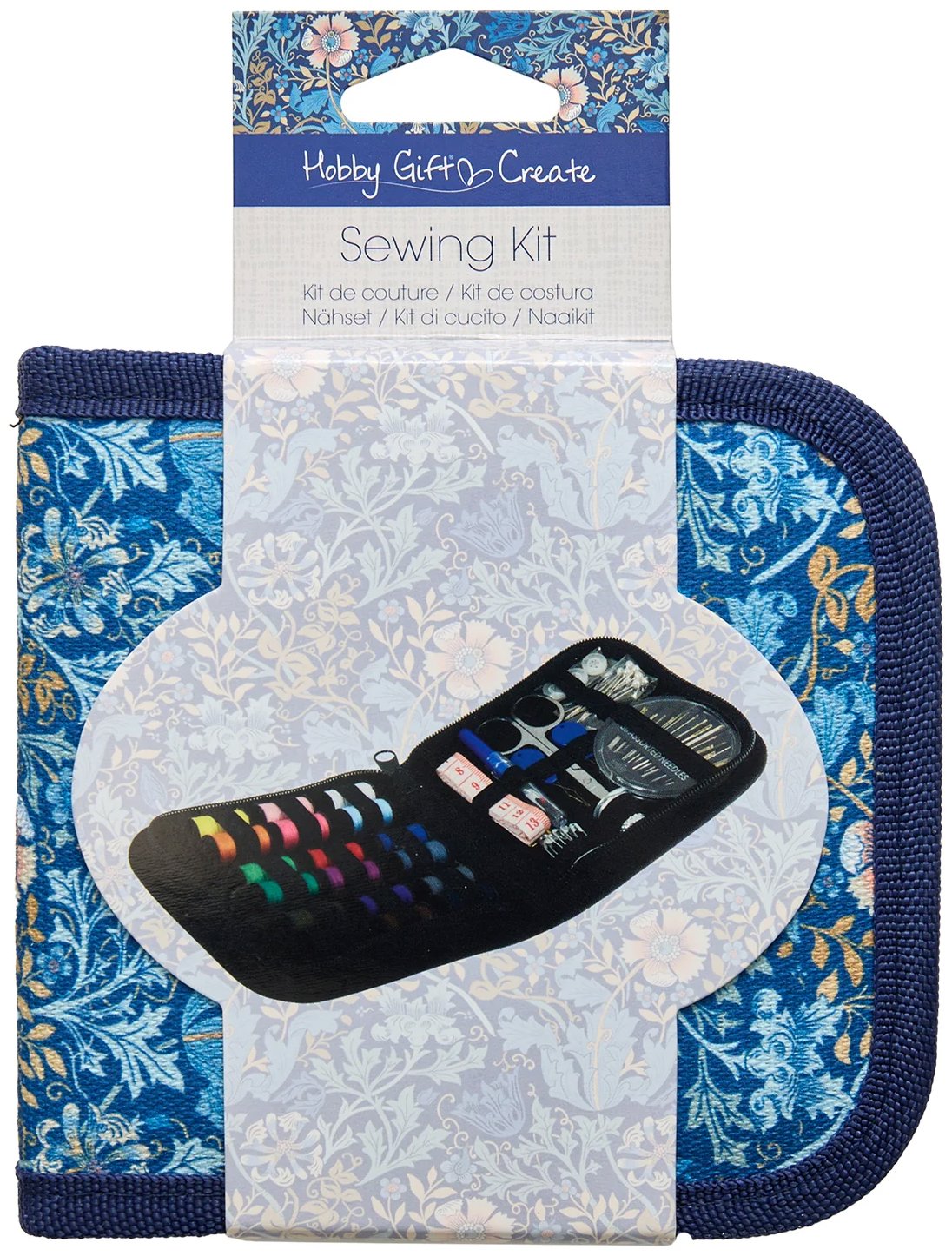 Hobby Gift Sada šití v designovém pouzdře Floral, cestovní