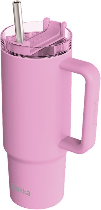 Quokka Stream s brčkem 950 ml, Blossom Pink