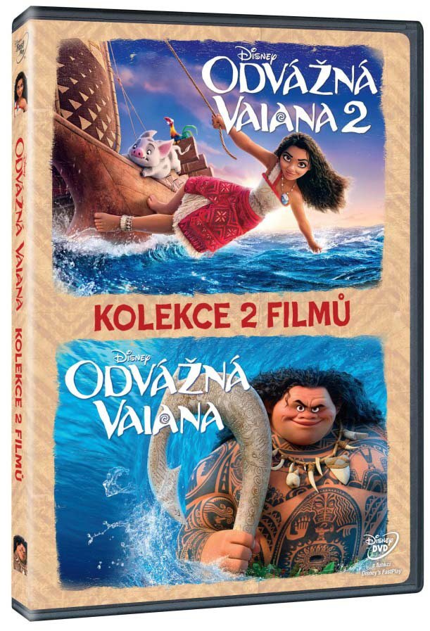 Odvážná Vaiana kolekce 1-2, 2 DVD