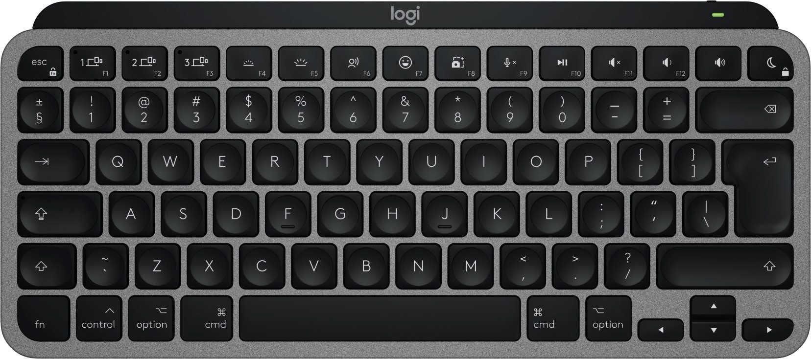 Logitech MX Keys Mini For Mac Minimalist Wireless Illuminated Keyboard, Space Grey - US INTL