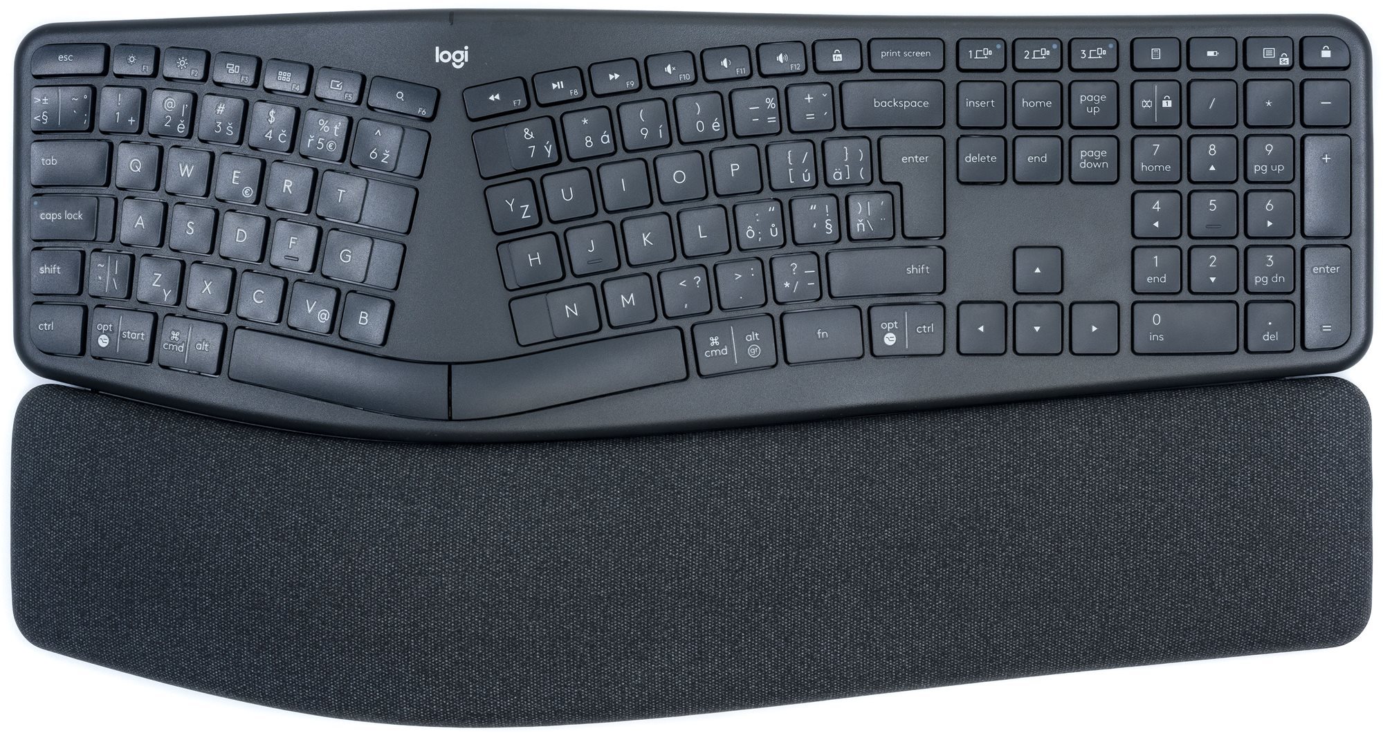 Klávesnice Logitech Ergo K860 - ergonomický design pro pohodlné psaní