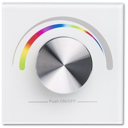 McLED RF otočný nástěnný ovladač – RGB, 1 zóna