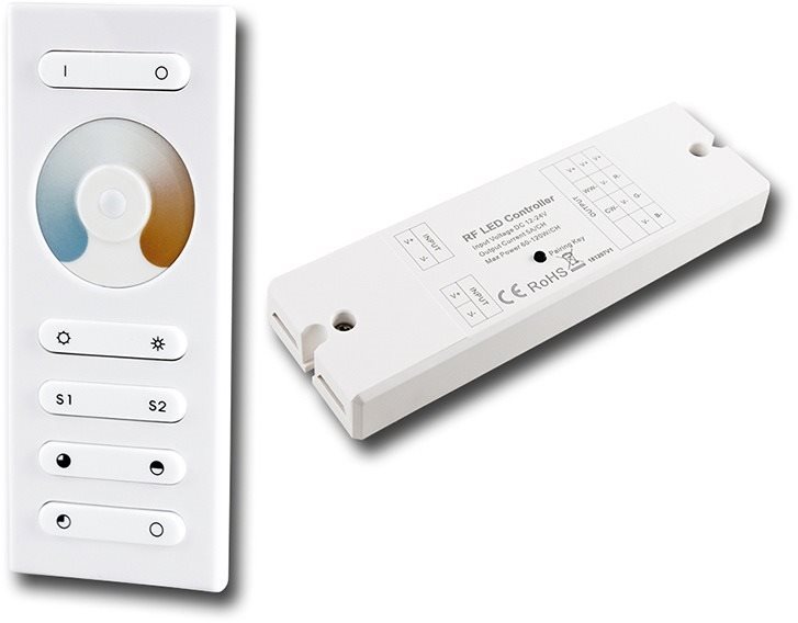 McLED Sada RF ovladač - CCT, 1 zóna, bílý + přijímač