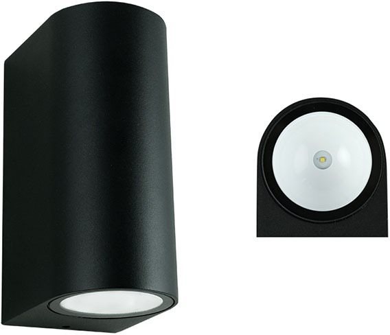McLED LED svítidlo Revos 2R, 6W, 3000K, IP65, černá barva