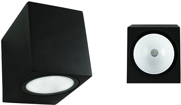 McLED LED svítidlo Revos S, 3W, 3000K, IP65, černá barva
