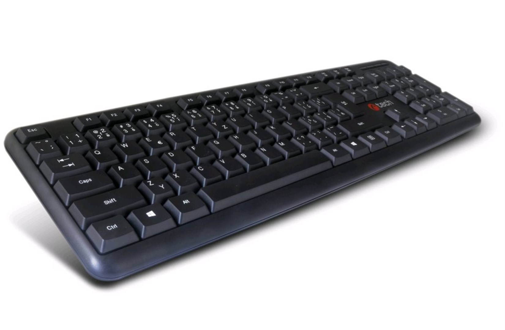 C-TECH KB-102 USB slim, černá - CZ/SK