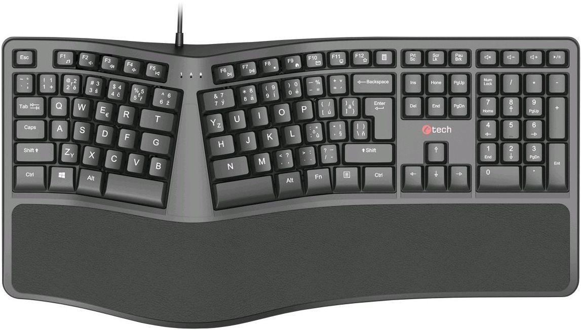 Klávesnice C-TECH KB-113E ERGO USB
