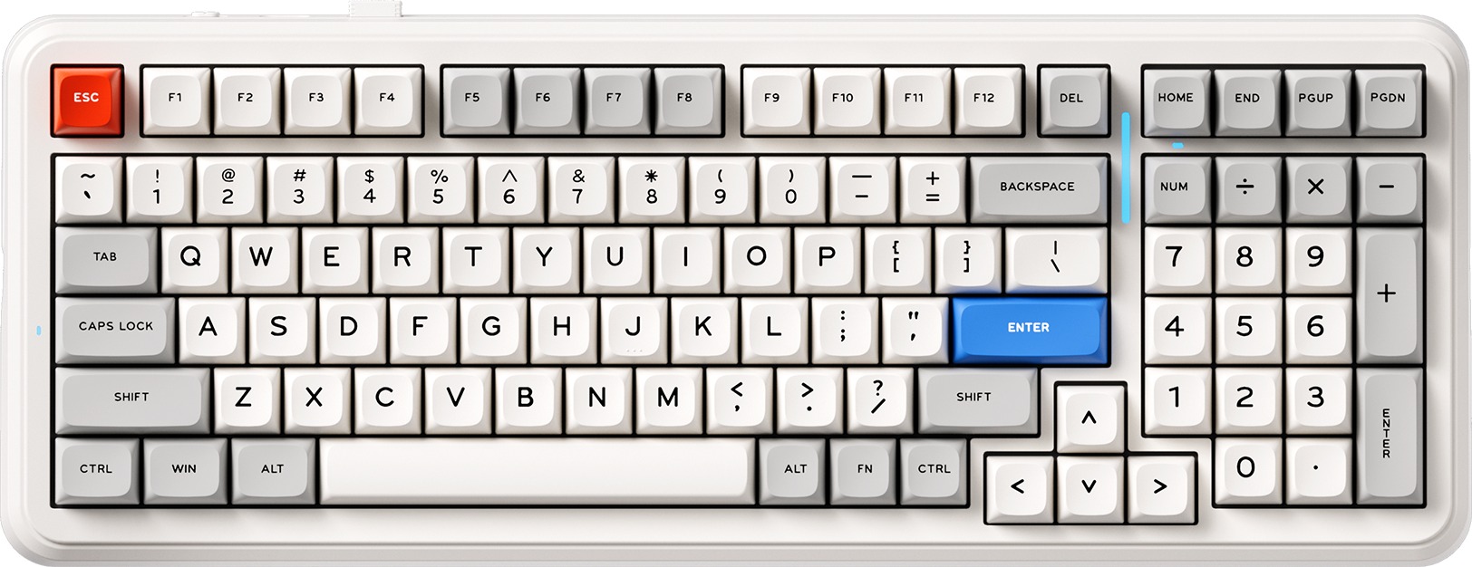 MCHOSE K99 V2 Wireless Mechanical Icy Creamsicle Switch - Retro White