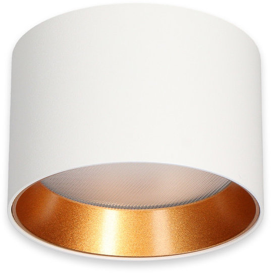 McLED LED svítidlo Finca 8, 8W, 3000K, 110°,IP20, CRI90, bílá/zlatá barva svítidla