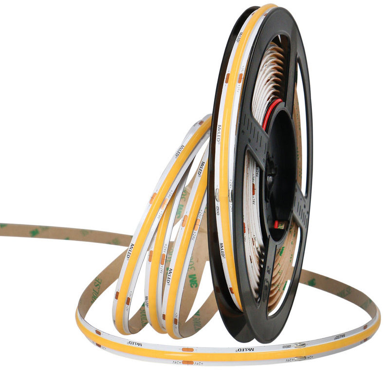 McLED COB WW, 320 LED/m, 8 W/m, DC 24 V, 840 lm/m, CRI90, IP20, modul 50 mm, 8 mm, 5 mm