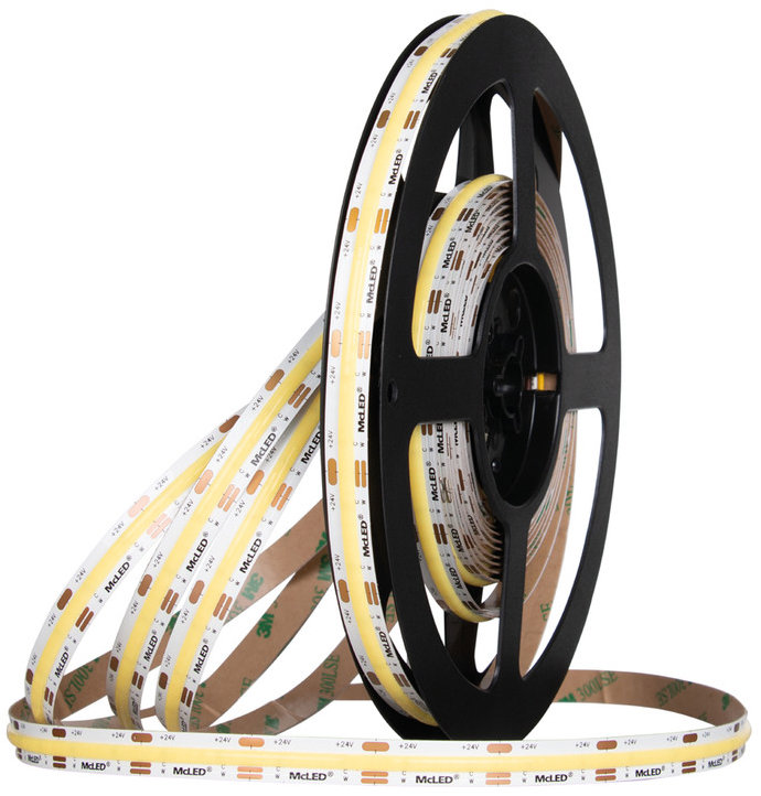 McLED COB dual white EWW-CW, 576 LED/m, 15 W/m, 1512 lm/m, CRI90, IP20, DC 24 V, 10 mm, 5 mm