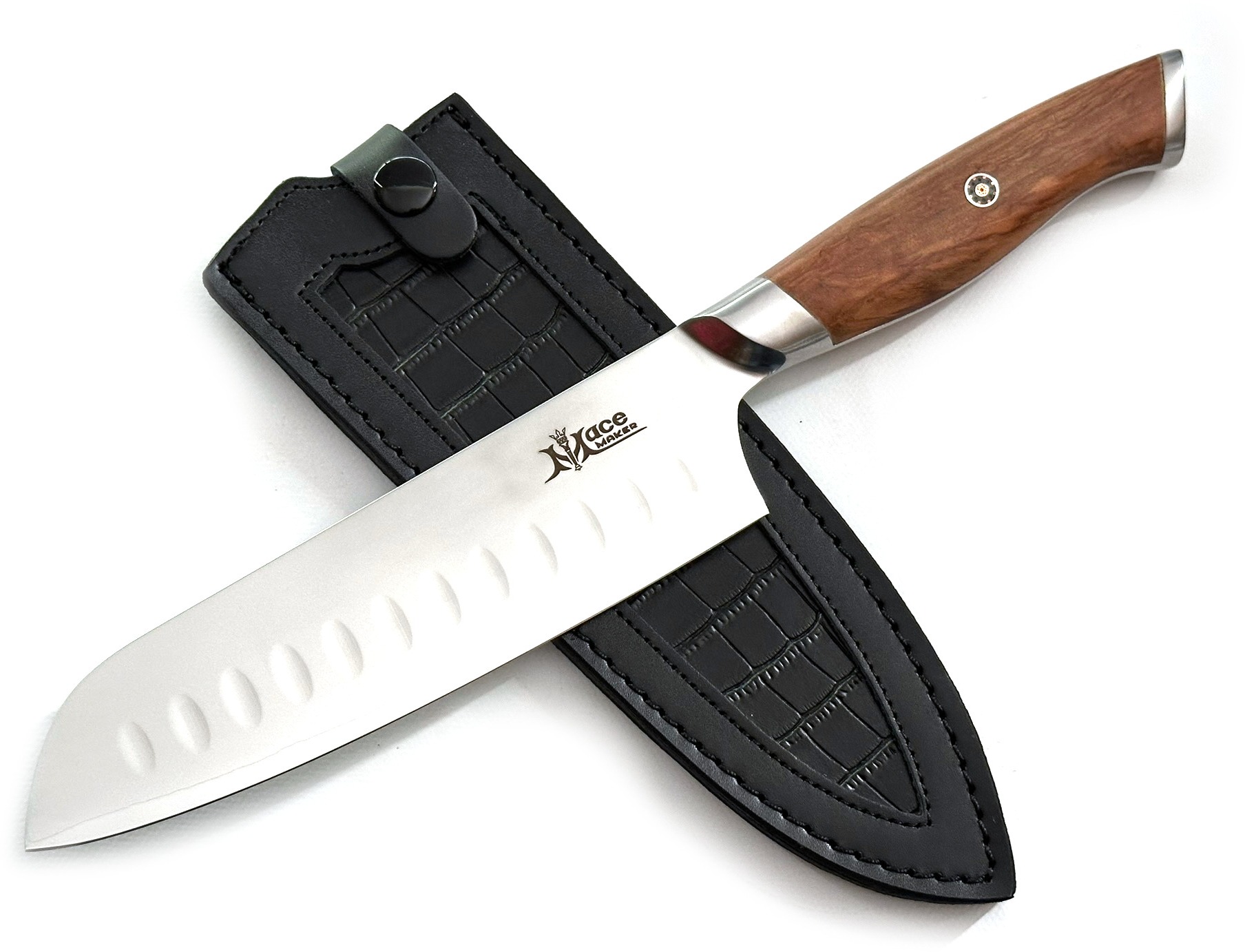 Macemaker Venice SanMai Santoku s koženým pouzdrem